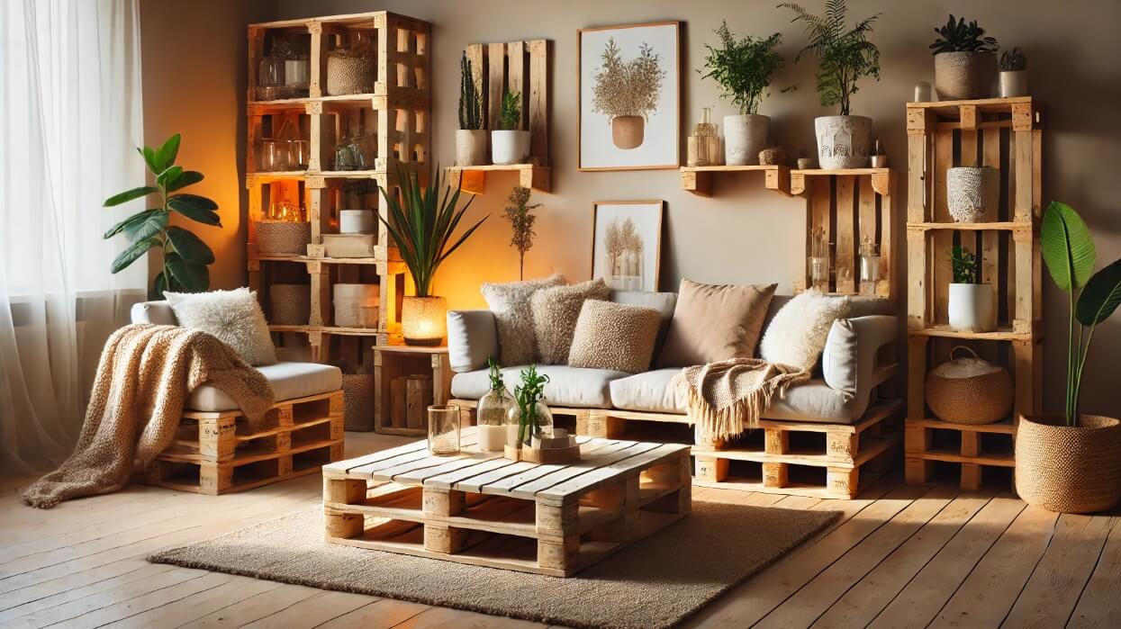 boligindretning med paller