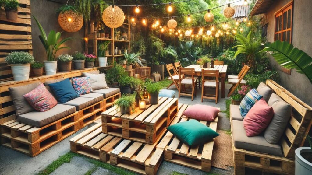 indretning med pallemøbler