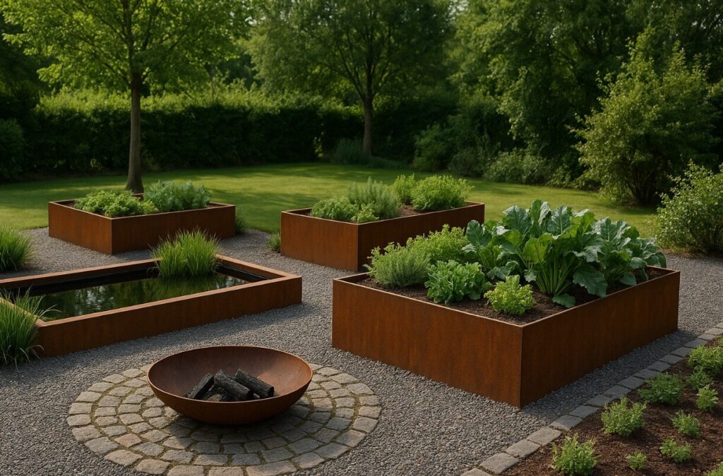 Corten Stål bålfad